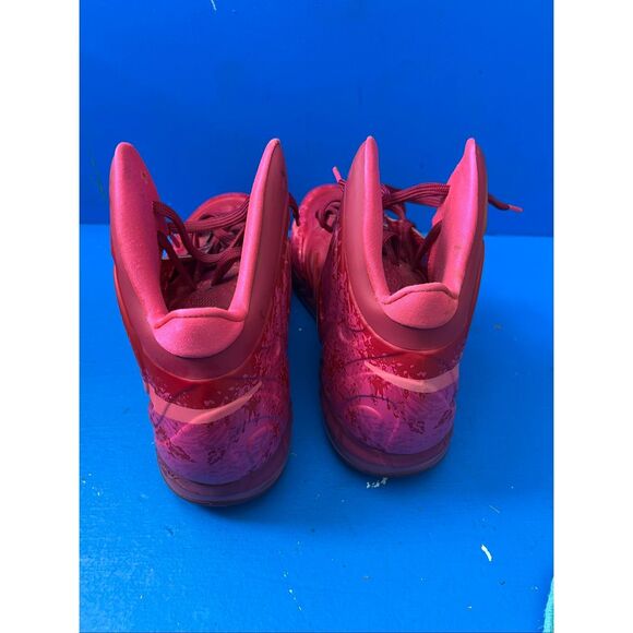 NIKE AIR MAX HYPERPOSITE RASPBERRY RED-PINK FOIL SZ 11.5 - Picture 7 of 10